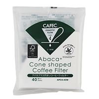 Cafec Abaca+ Cone papírové filtry vel. 02 40 ks