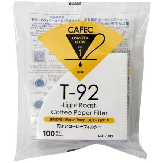 Cafec Light Roast papírové filtry vel 01 100 ks