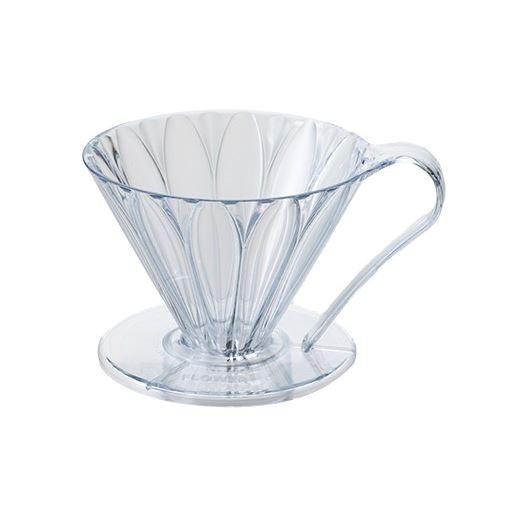 Cafec Tritan Flower plastový dripper vel. 02 čirý