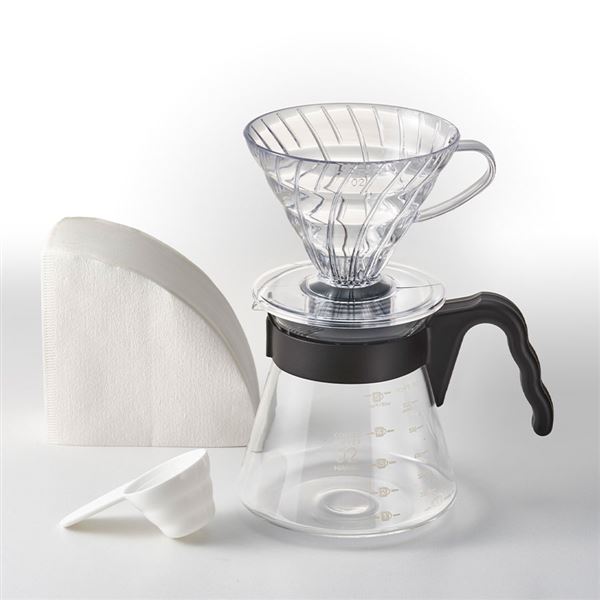 Hario sada Pour Over Kit V60-02 černý