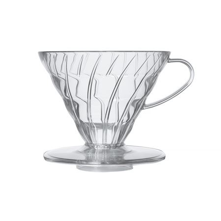 Hario plastový dripper na kávu V60-02 čirý