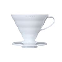 Hario plastový dripper na kávu V60-02 bílý